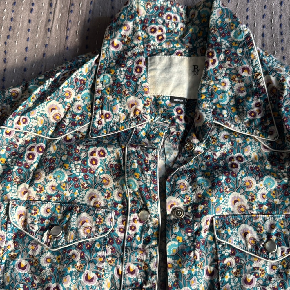 R13 cowboy shirtdress - Picture 2 of 5